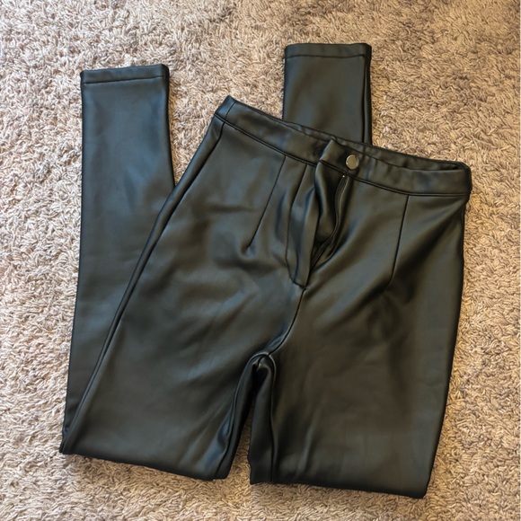 Fashion Nova Black Faux Leather Pants - Picture 3 of 6
